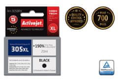 Effiki activejet črnilo ah-305brx (nadomestno črnilo hp 305 xl 3ym62ae; premium; 20 ml; črno) - odprodaja
