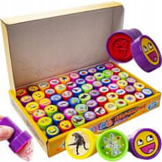 Kruzzel 60 delni komplet barvnih otroških štampiljk