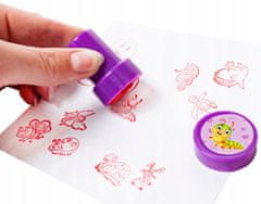 Kruzzel 60 delni komplet barvnih otroških štampiljk