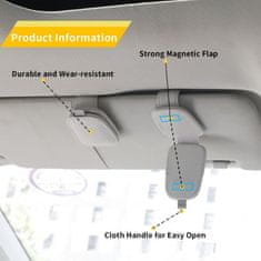 Mormark Avtomobilski nosilec za sončna očala (2 kosa) | MAGSUNS Siva