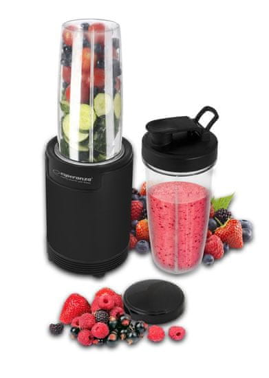 slomart esperanza nutri shot smoothie blender ekm029 (700 W; črna barva) - odprodaja