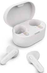 Philips TAT1138WT brezžične slušalke, trdi nastavki, bele
