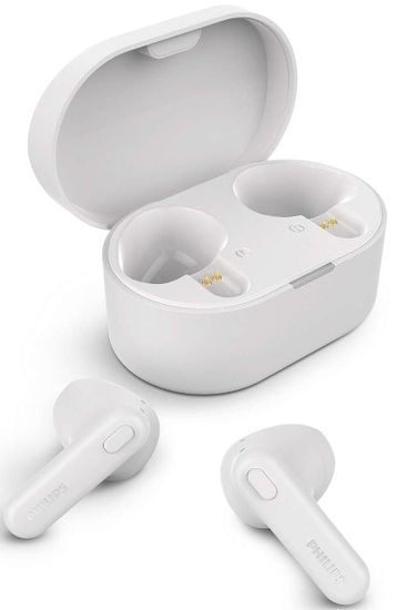 Philips TAT1138WT brezžične slušalke, trdi nastavki, bele