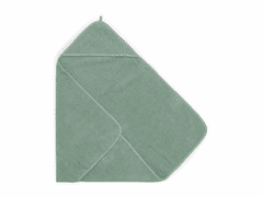 Jollein Brisača s kapuco frotir 75x75 cm Pepelnato zelena