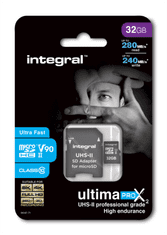Integral 32GB microSDHC 280-240MB/s UHS-II V90