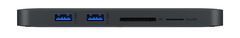 IcyBox IB-DK2108M-C 8-in-1 USB Type-C PowerDelivery do 100 W priklopna postaja