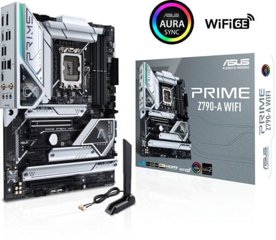 ASUS PRIME Z790-A WIFI, DDR5, SATA3, USB3.2Gen2x2, DP, 2.5GbE, WIFI 6E, LGA1700 ATX