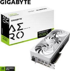 Gigabyte Grafična kartica GeForce RTX 4080 AERO OC, 16GB GDDR6X, PCI-E 4.0