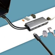 IcyBox IB-ADK4026-CPD USB-C priklopna postaja s Power Delivery 100W