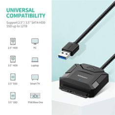 Ugreen 20611 USB 3.0 v SATA adapter za 2,5"/3,5" SATA HDD/SSD
