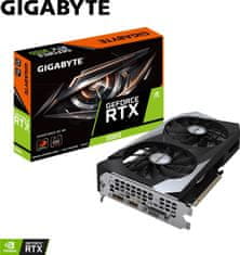 Gigabyte Grafična kartica GeForce RTX 3050 WINDFORCE OC 8G, 8GB GDDR6, PCI-E 4.0