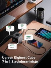 Ugreen DigiNest Cube 65W USB-C / AC 7v1 vtičnica