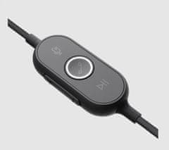 Logitech Zone žične slušalke, certificirane za Microsoft Teams, USB-C z adapterjem USB-A, grafitna barva