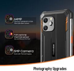 Blackview Pametni robustni telefon BV8900 8GB+256GB z vgrajeno termalno kamero, zelen