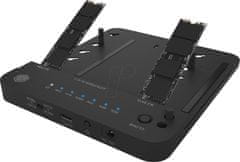 IcyBox IB-2915MSCL-C31 "clone& dock" postaja za M.2 NVME & SATA 2,5”/3,5” SSD/HDD
