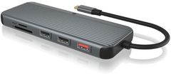 IcyBox IB-DK4060-CPD priključna postaja s trojnim video izhodom