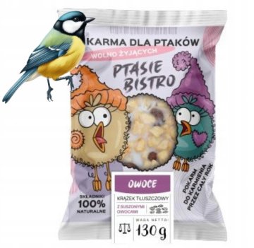 shumee Mastni disk s sadno hrano za ptice 130 g