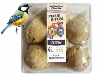 shumee Mastne kroglice za ptice, zimska hrana, set 6 kom