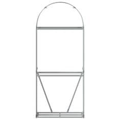 Vidaxl Nosilec za polena zelen 80x45x190 cm pocinkano jeklo