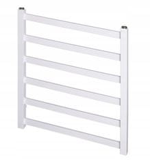 shumee Kopalniški radiator Raro z obešalnikom za brisače 59,5 x 53 cm bel