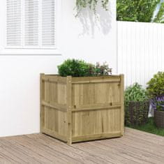 Vidaxl Vrtno korito 70x70x70 cm impregnirana borovina