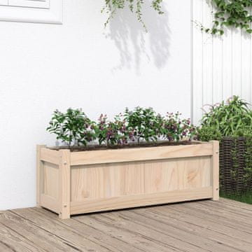 Vidaxl vidaXL Vrtno korito, 90x31x31 cm, masivni borov les
