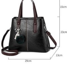 Dollcini Ženska torbica, Elegantna ženska torba, Torba iz PU usnja, Casual, Torba, Za ženske/Potovanja/Službo/Vsak dan, črna mešanica