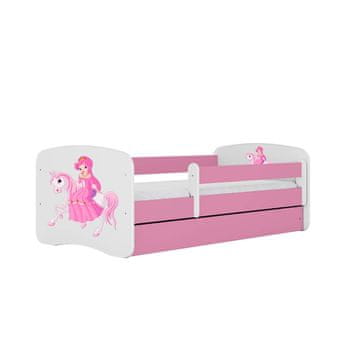 Furnitura OTROŠKA POSTELJA DREAMY PRINCESKA NA KONJU (VEČ BARV IN DIMENZIJ)