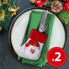 Family Božični dekor za jedilni pribor - 12 cm - 2 vrsti - 2 kos / pak