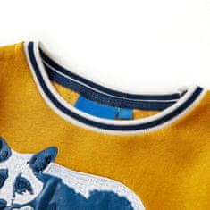 Vidaxl Otroški pulover mornarsko oker 92