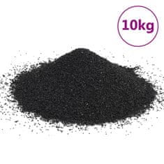 Greatstore Pesek za akvarij 10 kg črn 0,2-2 mm