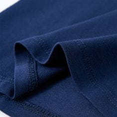 Vidaxl Otroška majica z dolgimi rokavi mornarsko modra 104