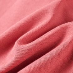 Vidaxl Otroška majica z dolgimi rokavi starinsko roza 104
