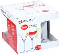 Alpina Kozarci za koktajle 220 ml komplet 4 kosovED-249631