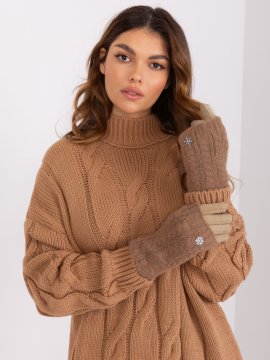 Wool Fashion Ženske rokavice Conquest temno bež