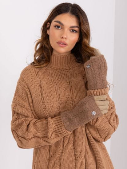 Wool Fashion Ženske rokavice Conquest temno bež