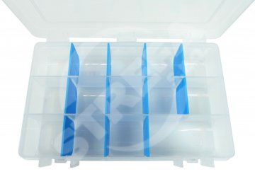 STREFA VISIBOX prazen XL svetlo modra/bela, / paket 1 kos