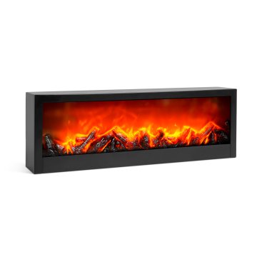 bewello Dekorativni kamin z LED efektom plamena na baterije ali USB 60 x 10 x 20cm