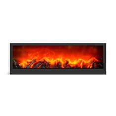 bewello Dekorativni kamin z LED efektom plamena na baterije ali USB 60 x 10 x 20cm