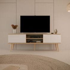 Furnitura TV OMARICA TORONTO 160 CM - HRAST/BELA