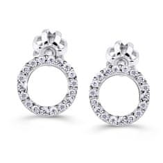 Cutie Diamonds Luksuzni uhani iz belega zlata z diamanti DZ60240-30-00-X-2