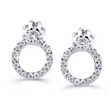 Cutie Diamonds Luksuzni uhani iz belega zlata z diamanti DZ60240-30-00-X-2