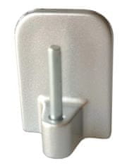Praktic Prilepni kavelj za vitražne palice (4 kosi), srebrno mat