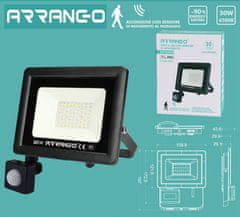 Arrango 30W (150W) LED Reflektor s Senzorjem IP65