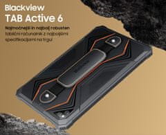 Blackview TAB ACTIVE 6 tablični računalnik, 10.1, 4G, 8GB+128GB, IPS, pas, +pisalo, oranžen