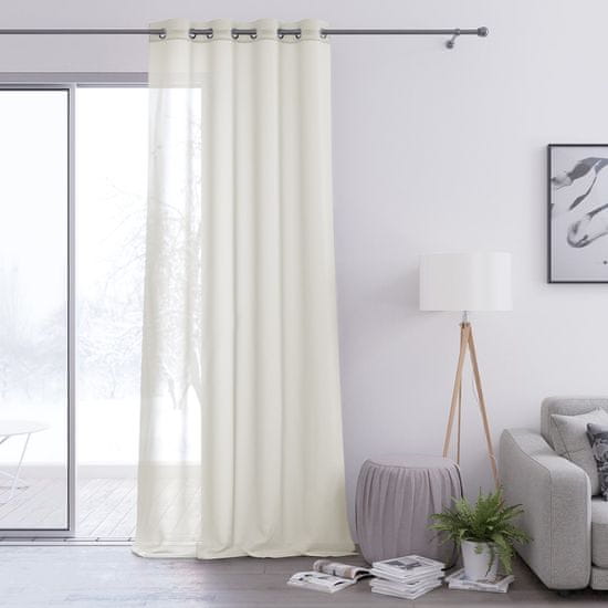 Ljubki dom Krémový voálový závěs VOILE 140x250 cm