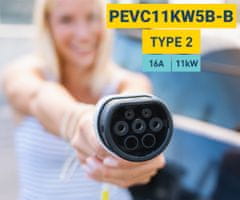 Platinet PEVC11KW5BB prenosni EV polnilni kabel+torba, črna