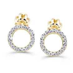 Cutie Diamonds Luksuzni uhani iz rumenega zlata z diamanti DZ60240-30-00-X-1
