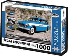RETRO-AUTA© Puzzle št. 17 Škoda 1202 STW VB (1965) 1000 kosov