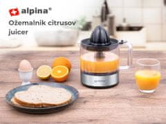 Alpina ožemalnik citrusov, 30 W, 800 ml, črno srebrn